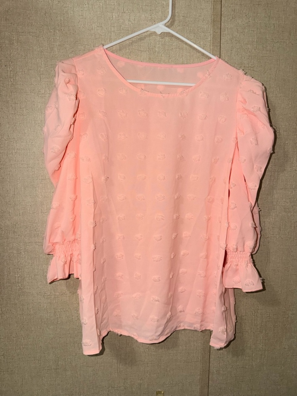 SHEIN Light Pink Puff-Sleeve Tunic